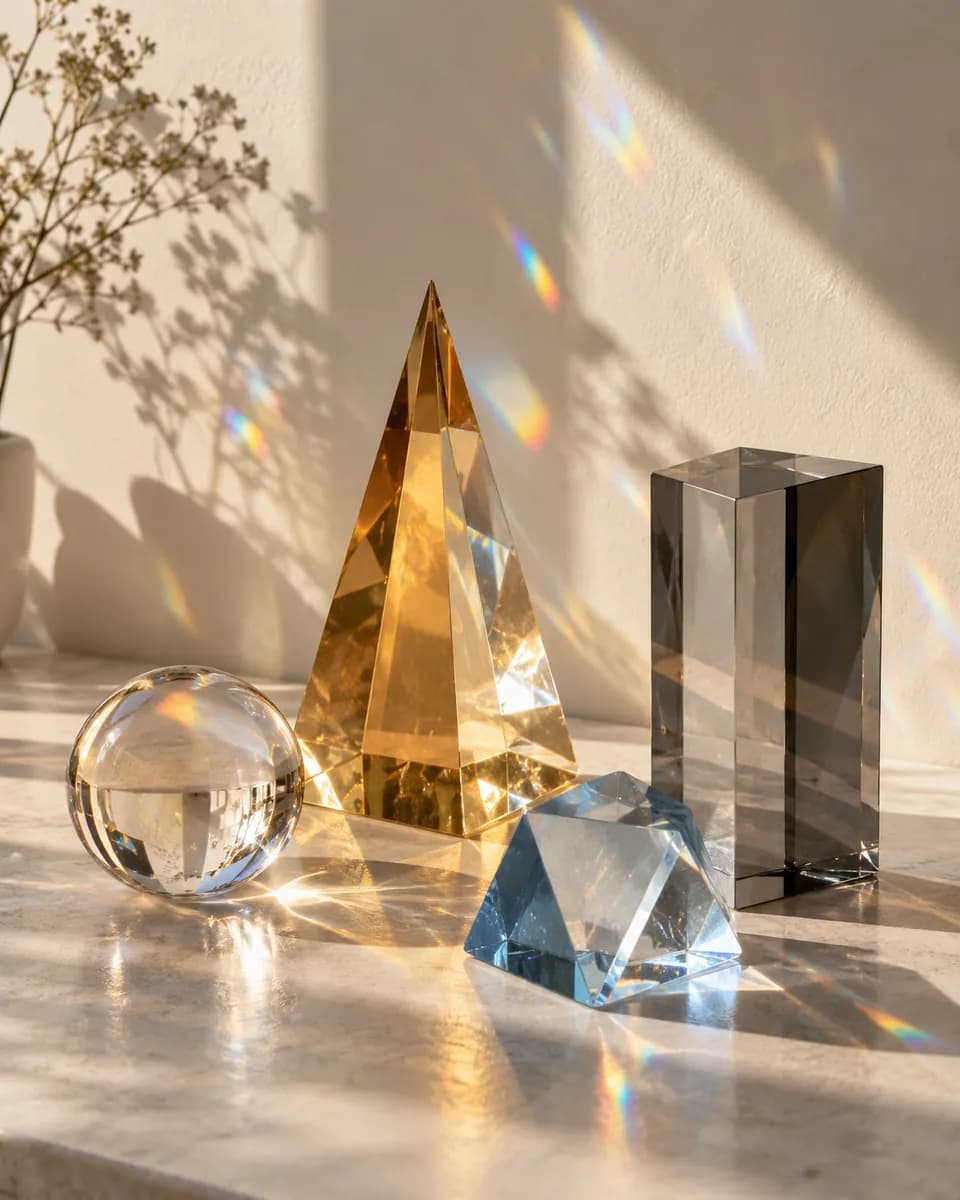 Glass and refraction reference 6