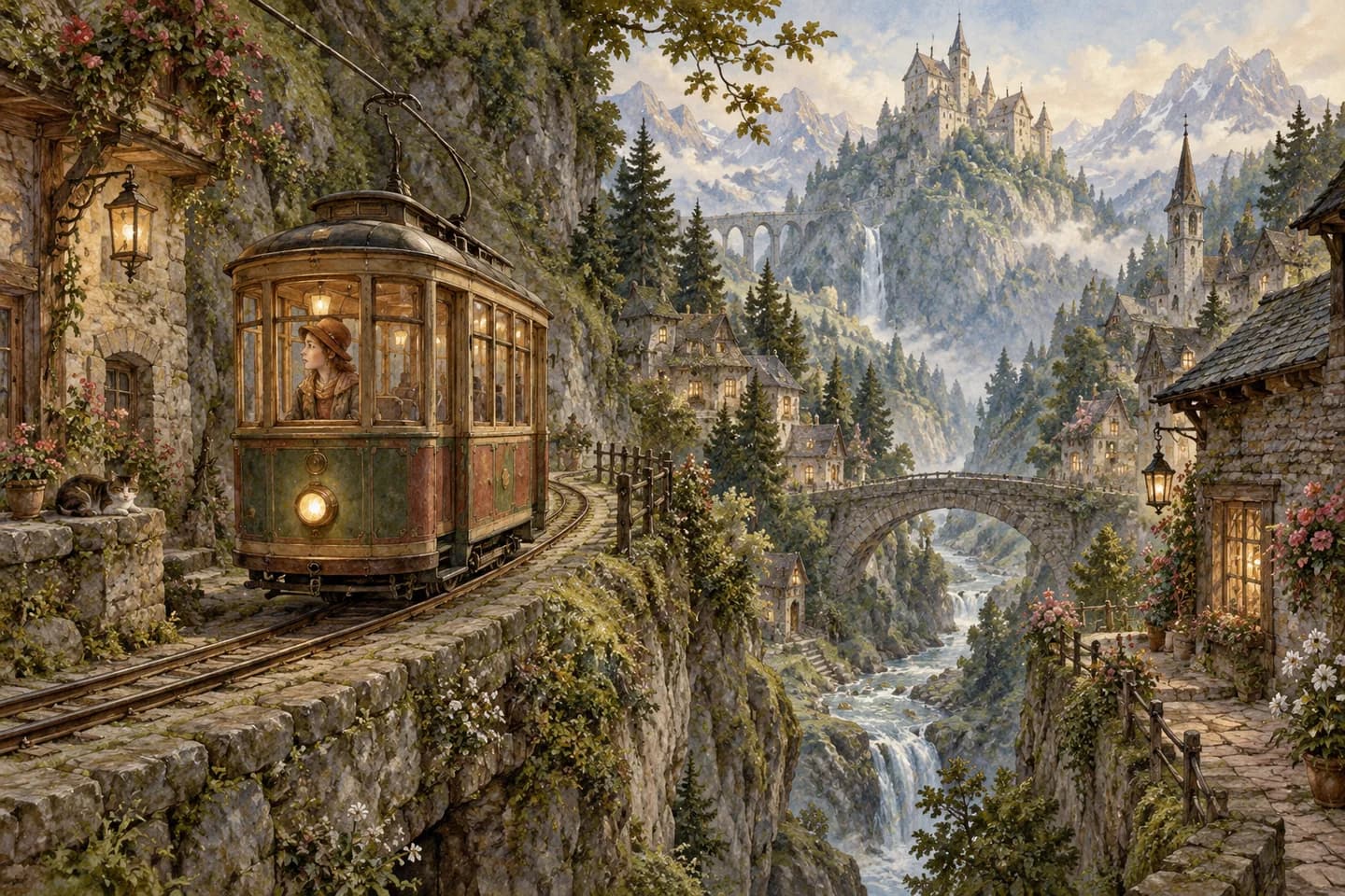 Old European fairytale artwork 5