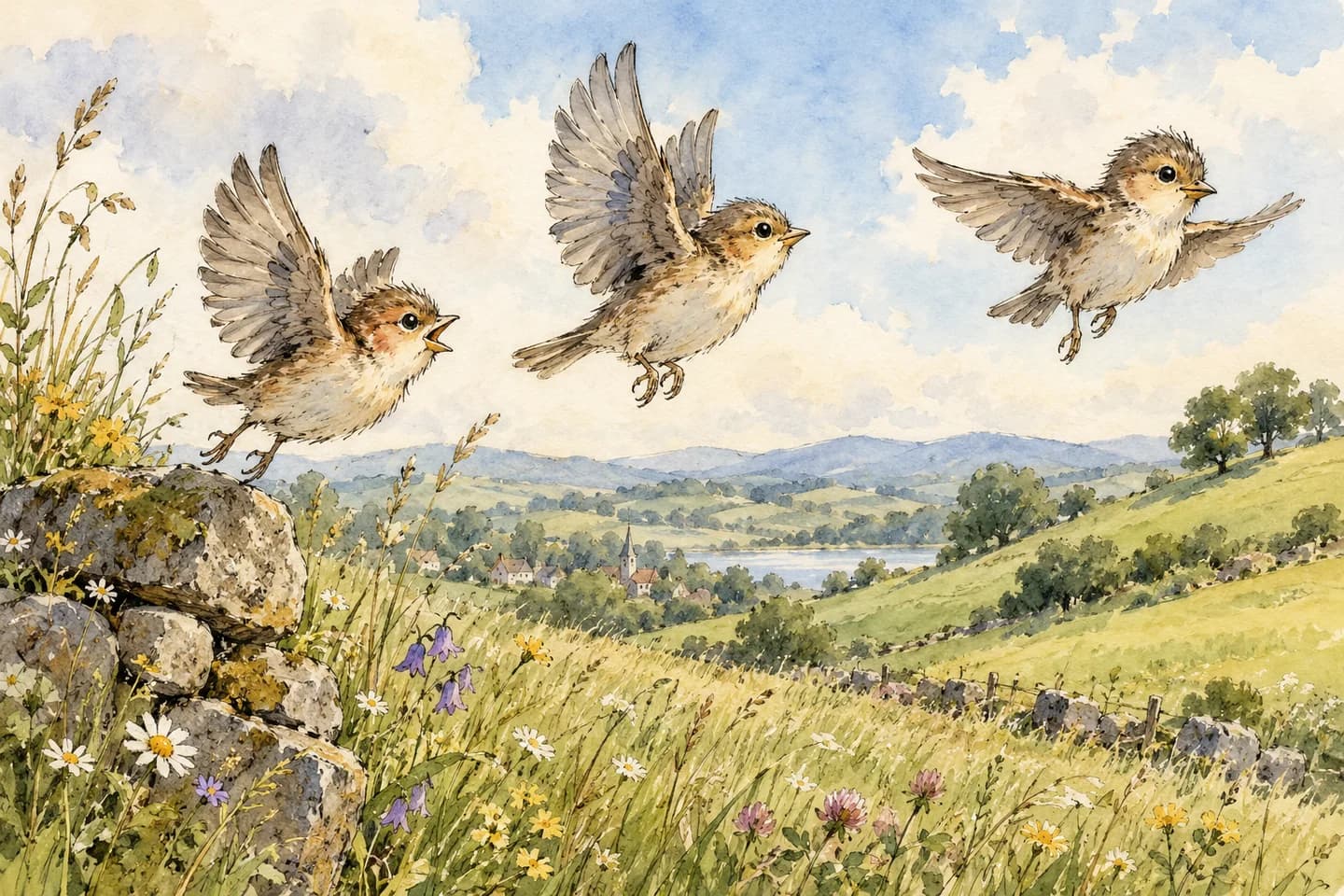 Ink and watercolour artwork 8