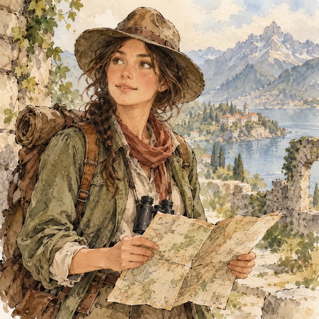 Ink and watercolour artwork 15