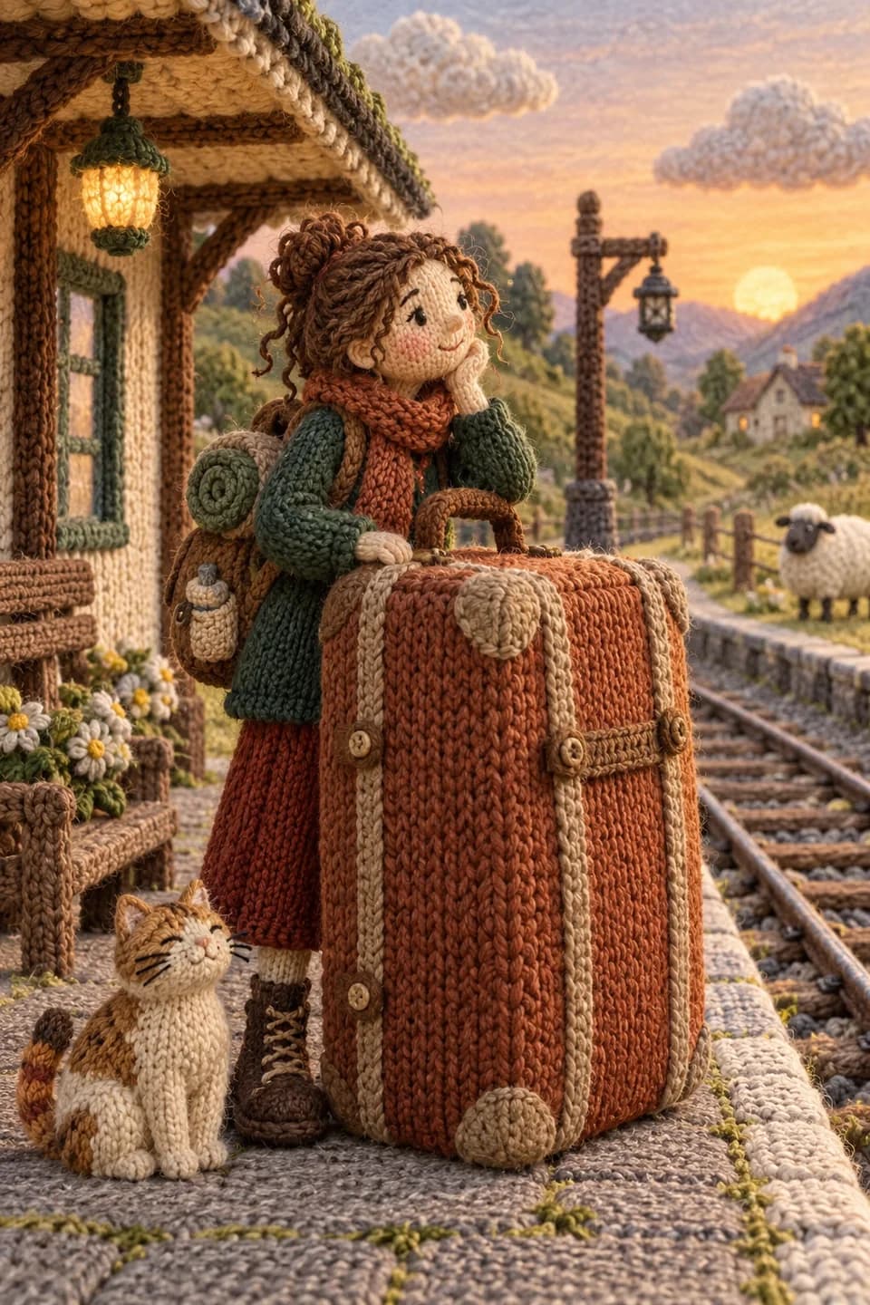 Knitted fairytale artwork 4