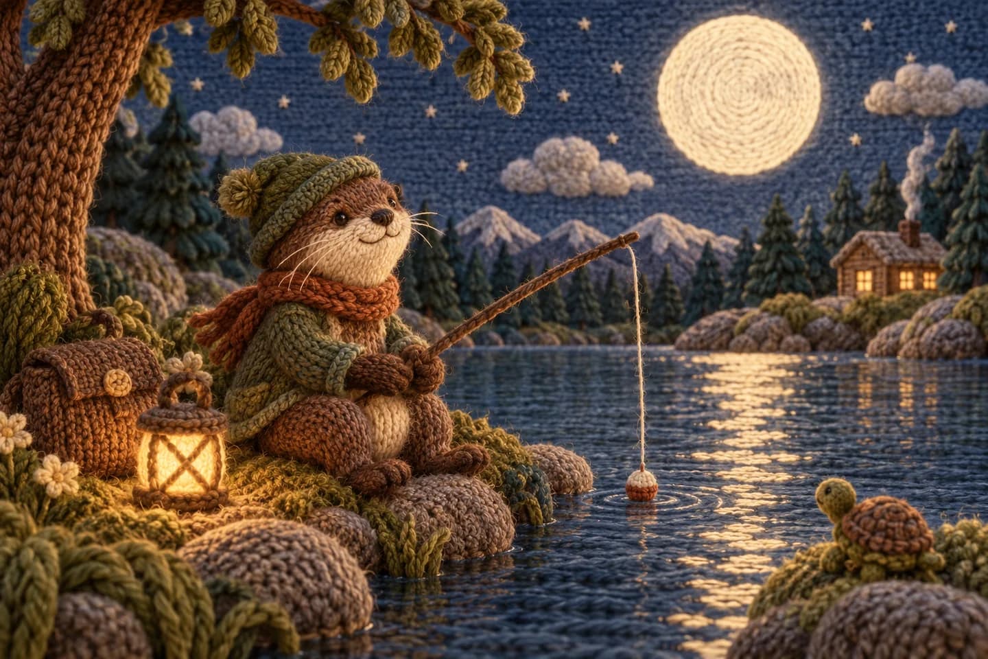 Knitted fairytale artwork 5