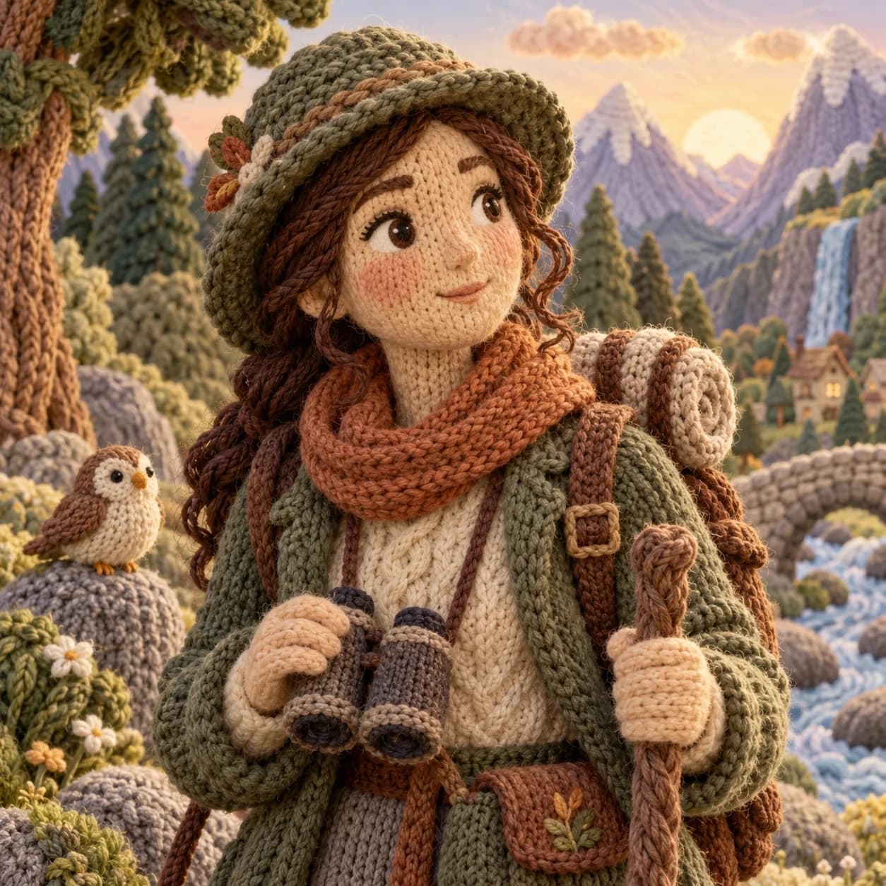 Knitted fairytale artwork 6