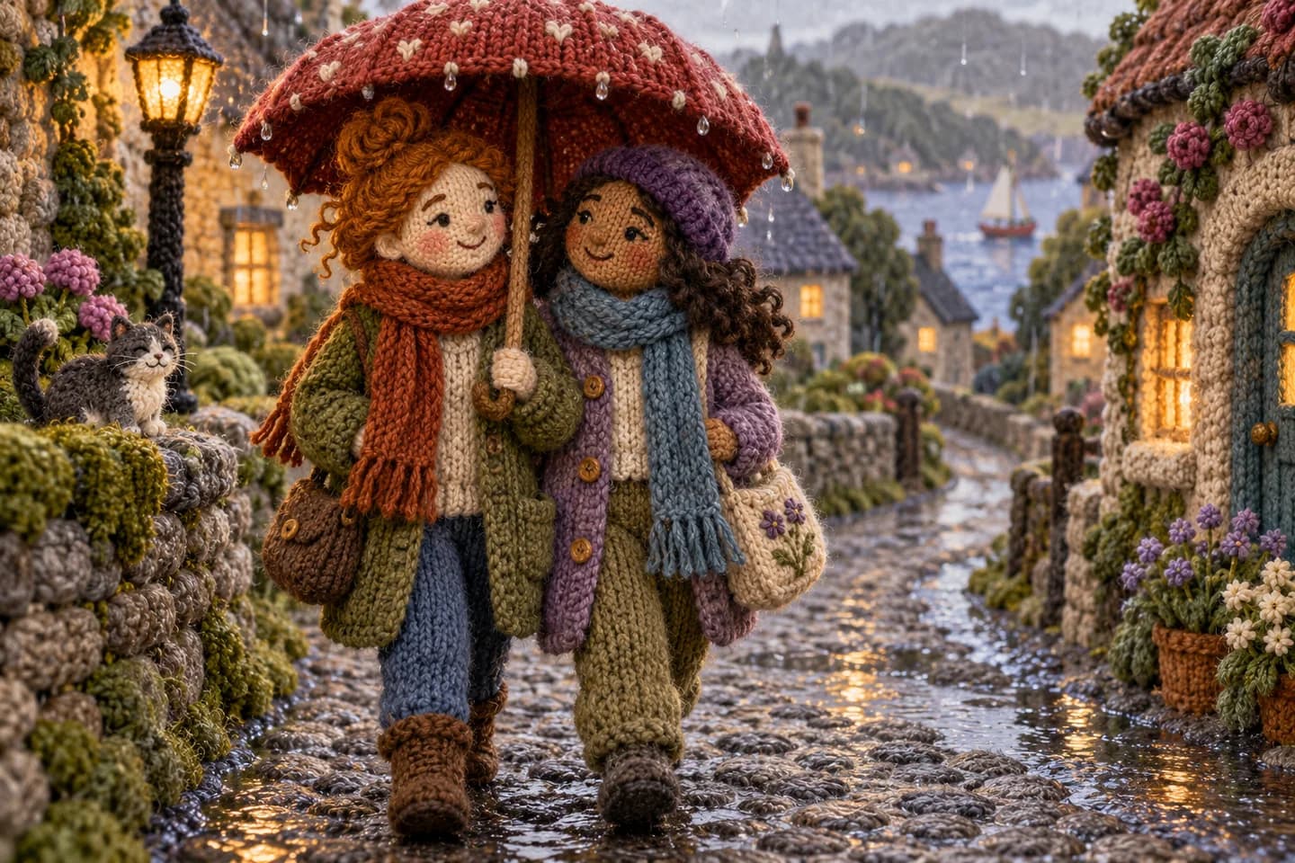 Knitted fairytale artwork 8