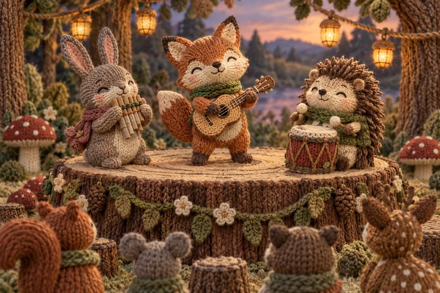 Knitted fairytale artwork 14
