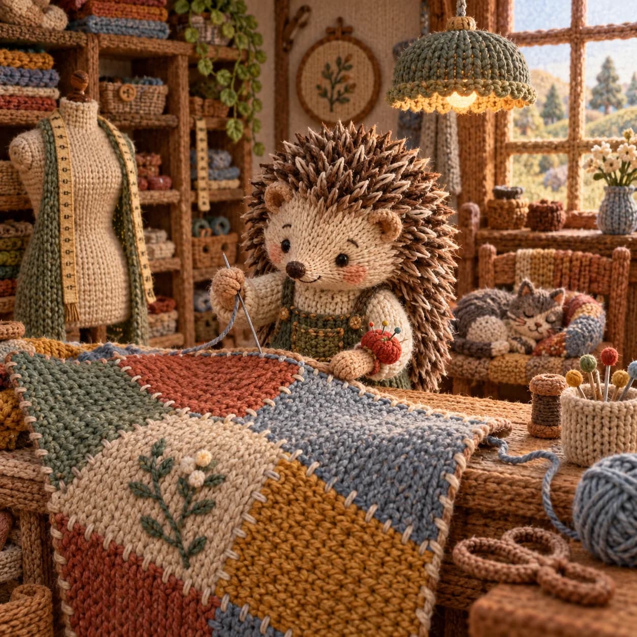 Knitted fairytale artwork 15