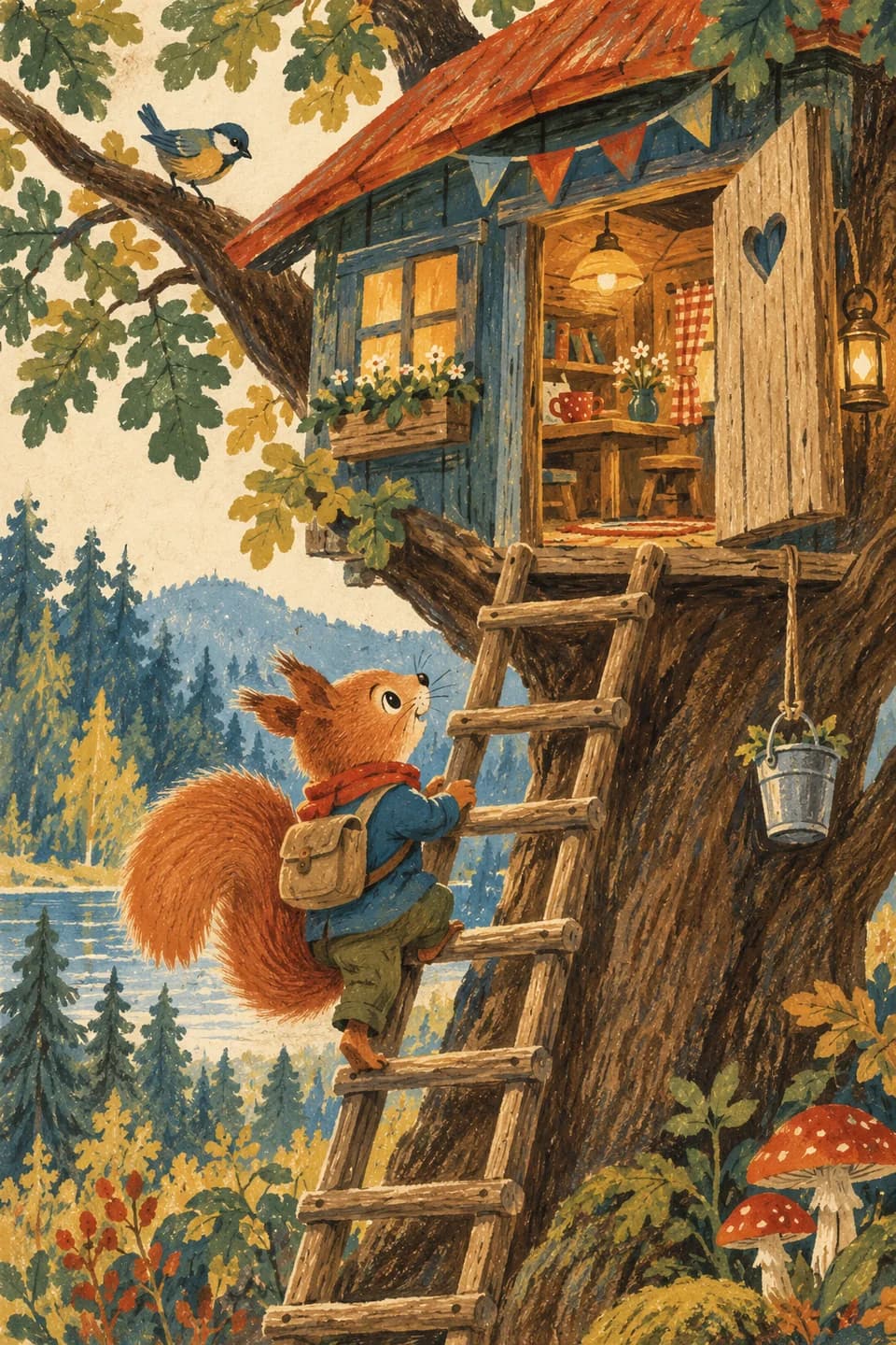 Soviet-style children's illustration artwork 4