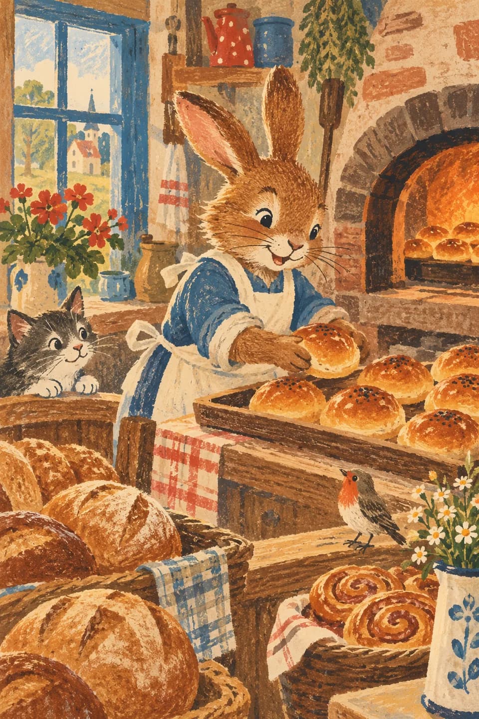 Soviet-style children's illustration artwork 7