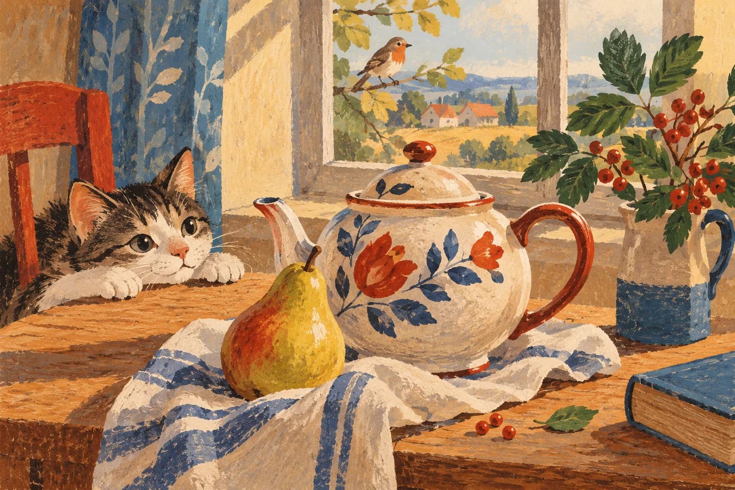 Soviet-style children's illustration artwork 11