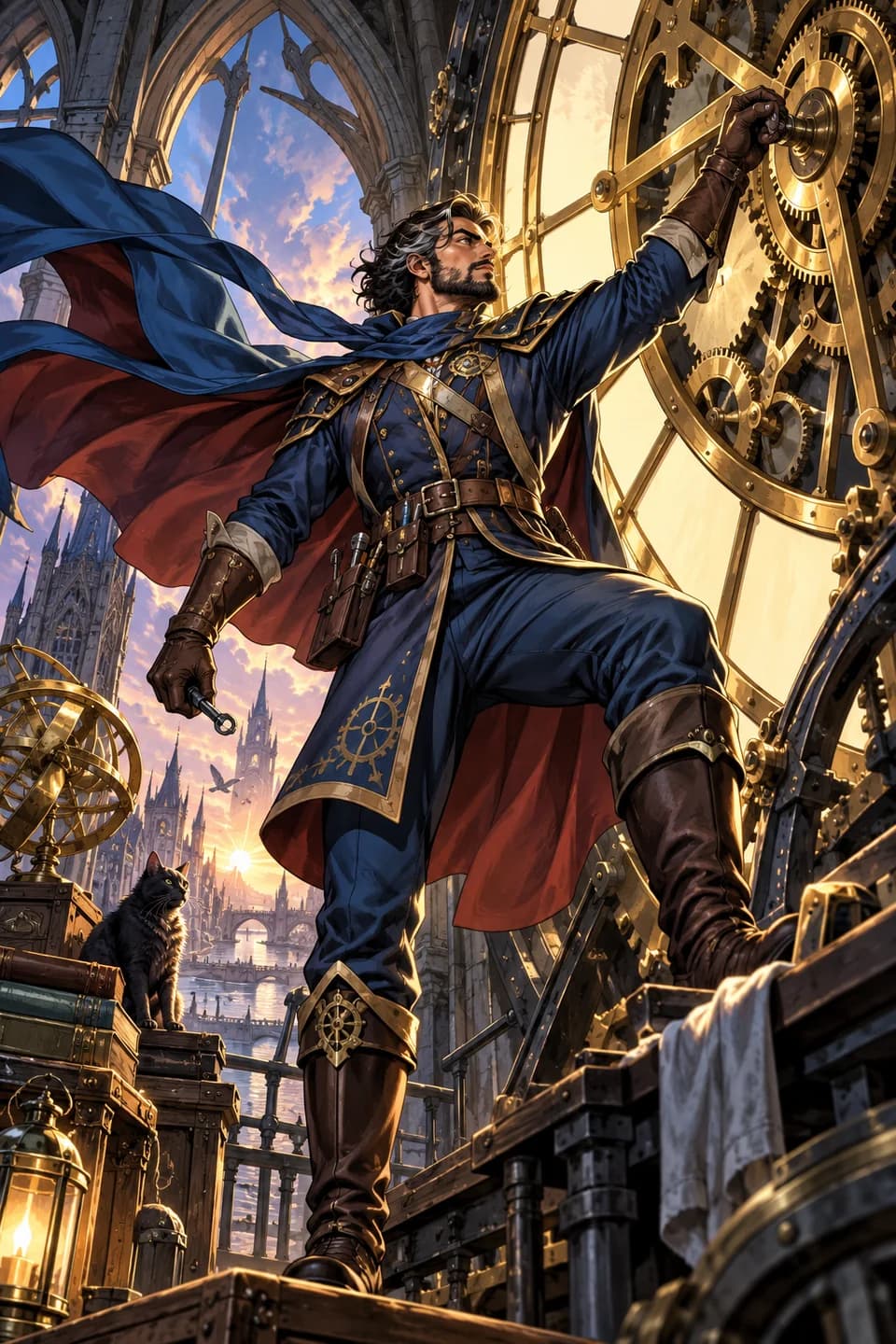 Superhero comic artwork 7