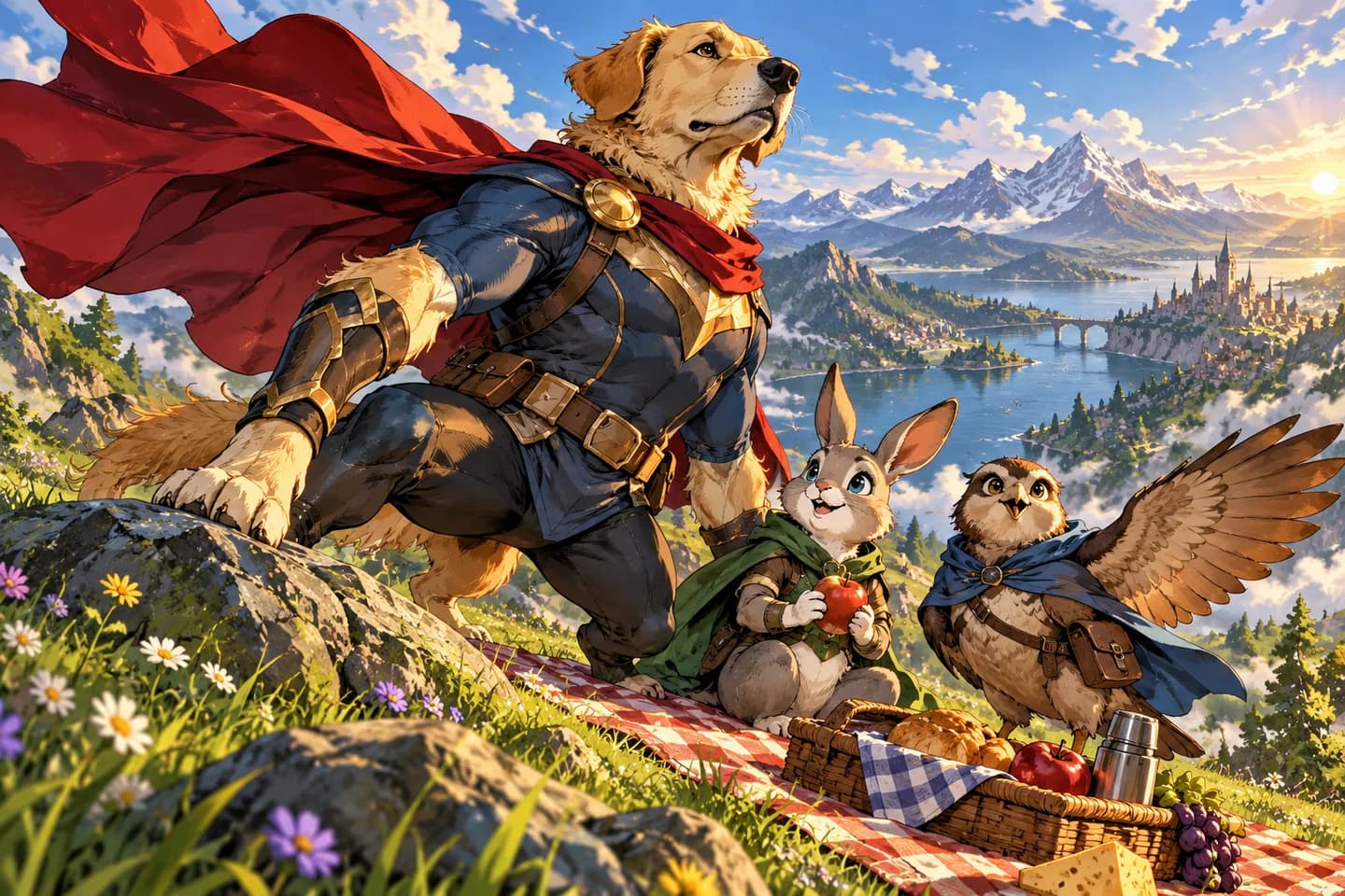 Superhero comic artwork 8