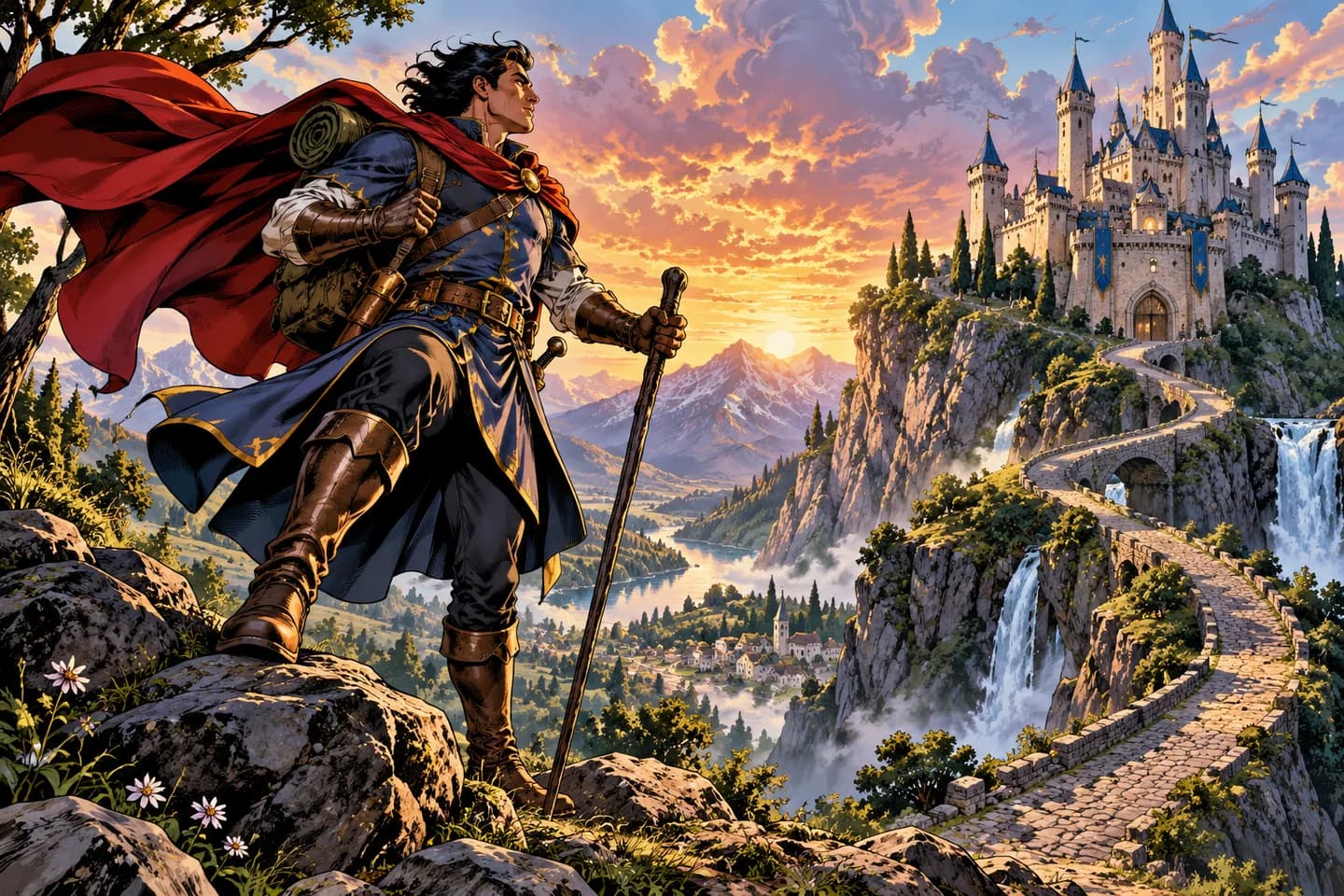 Superhero comic artwork 14