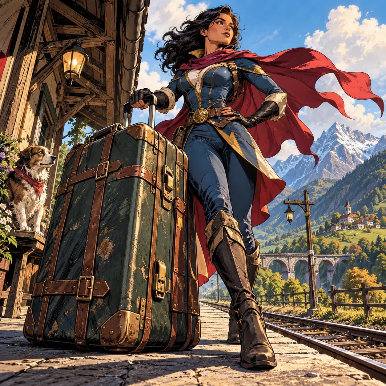 Superhero comic artwork 15