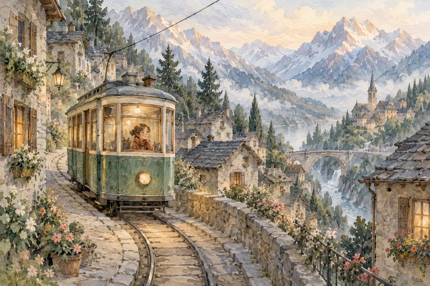 Watercolour fairytale artwork 8