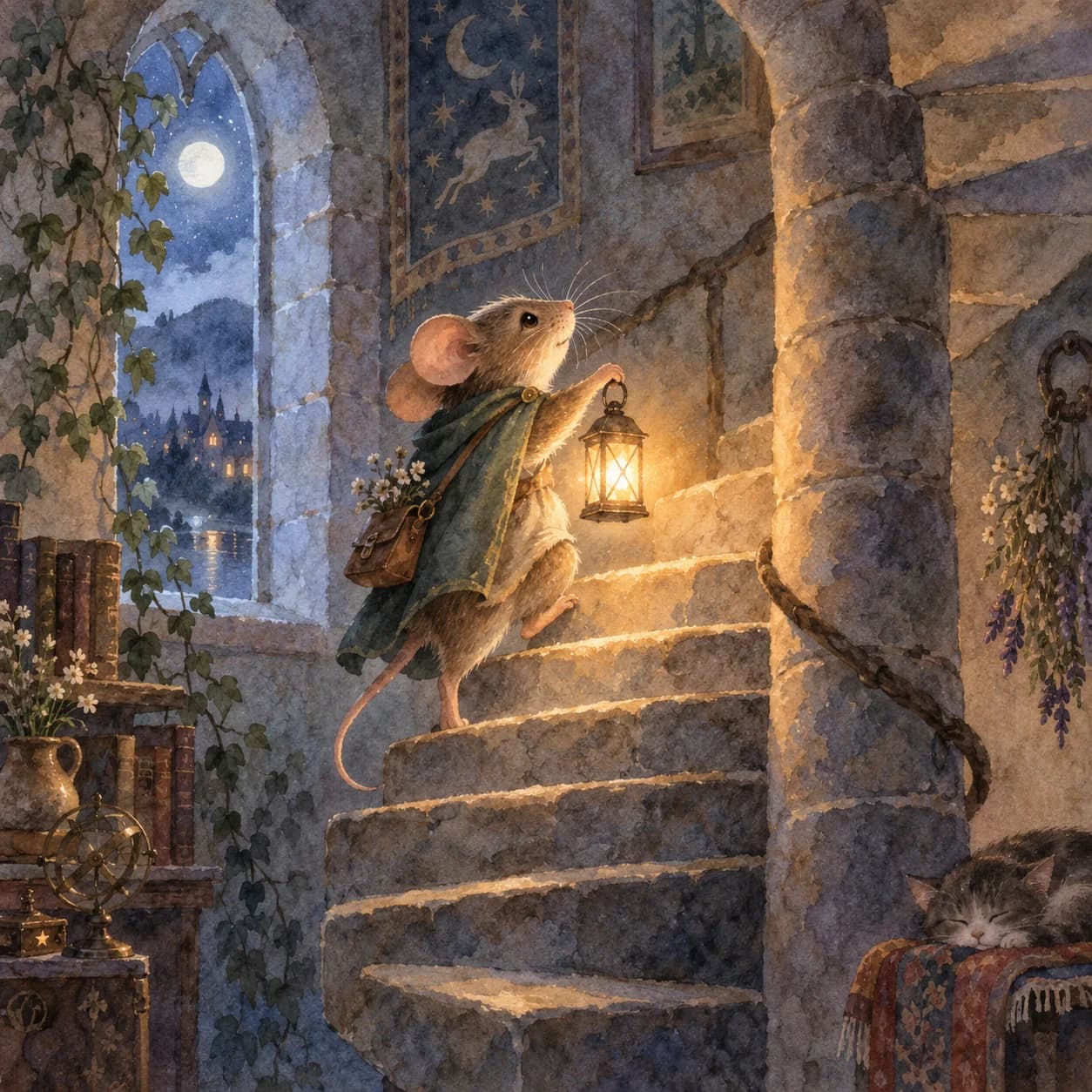 Watercolour fairytale artwork 9