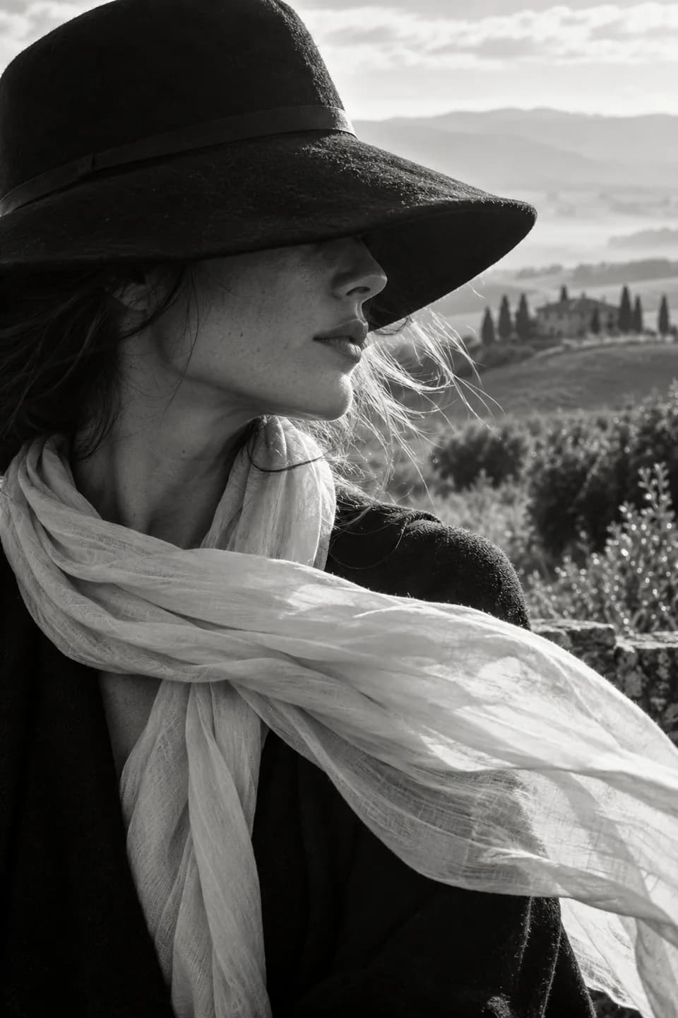 Cinematic black-and-white reference 11