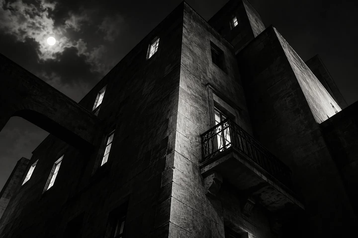 Cinematic black-and-white reference 12