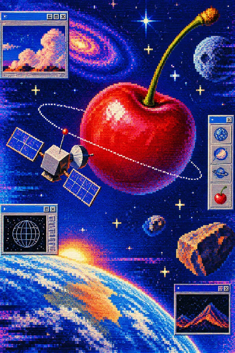 Pixel collage with retro interfaces 11