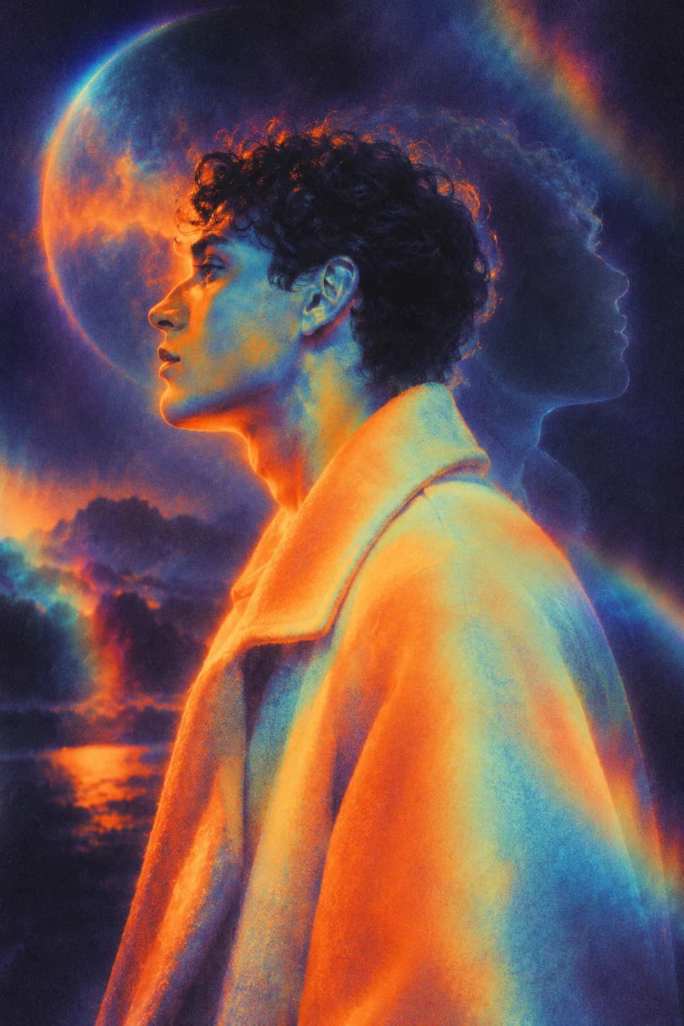 Surreal reference with rainbow glow 6