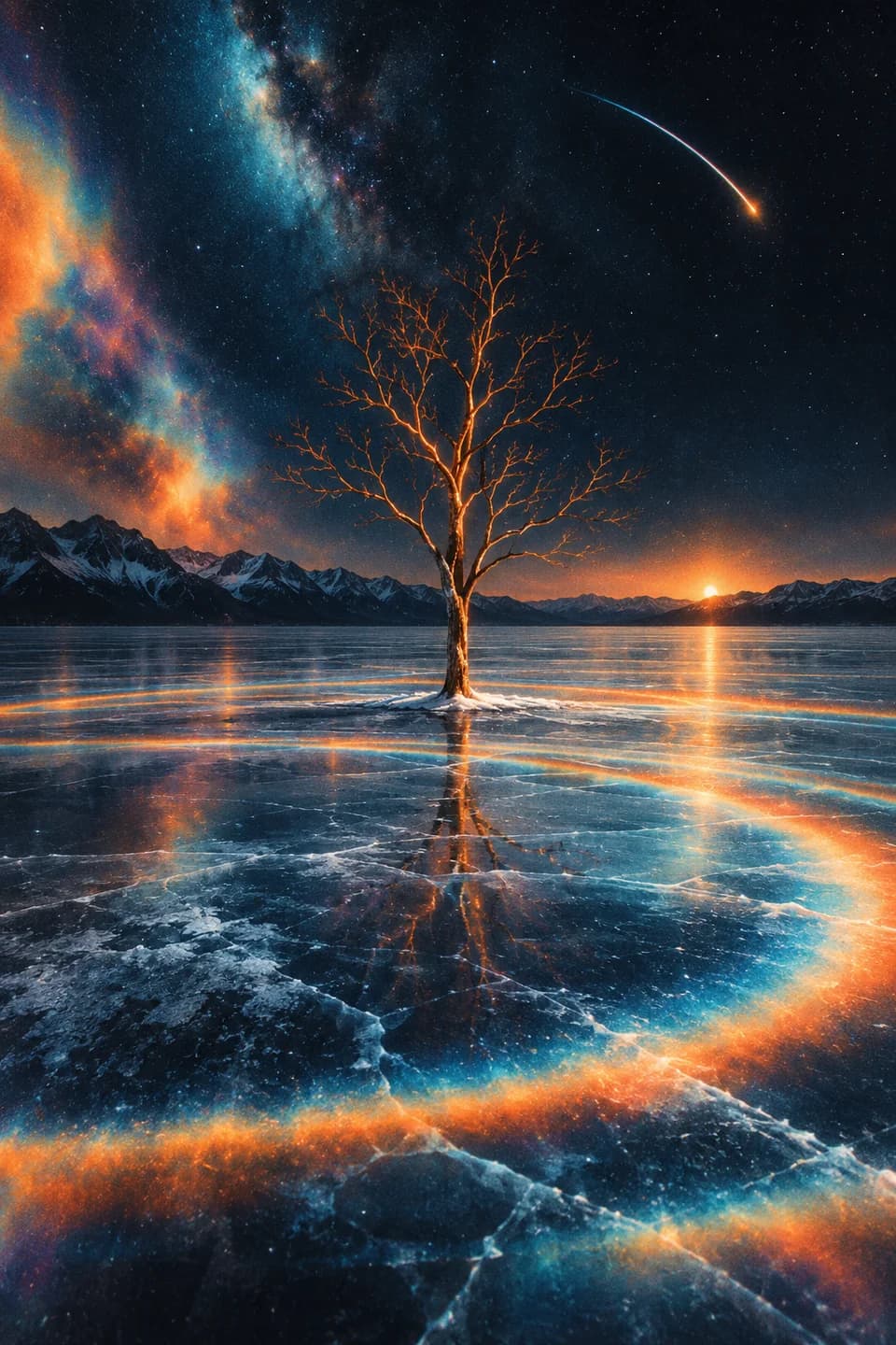 Surreal reference with rainbow glow 9