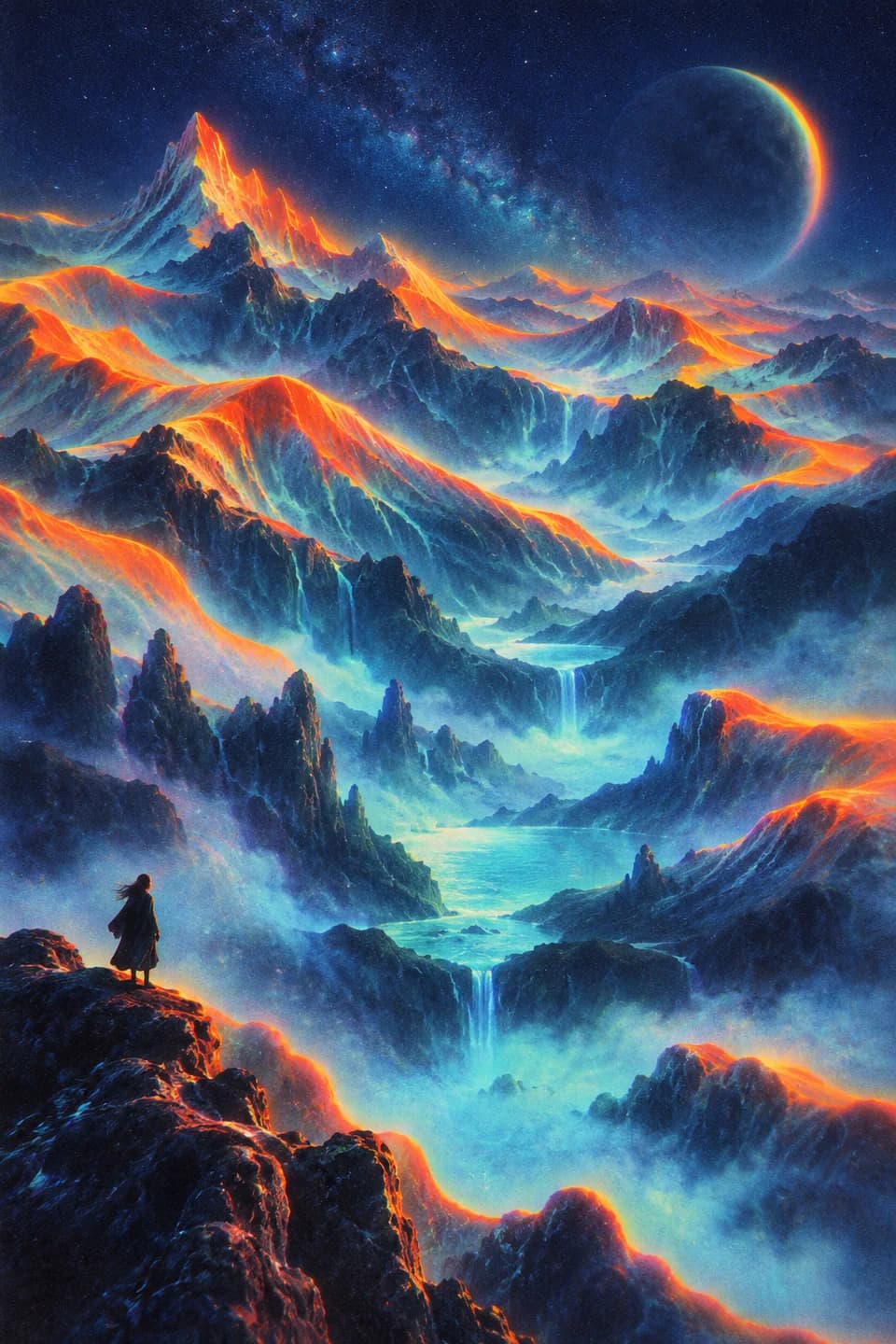 Surreal reference with rainbow glow 13