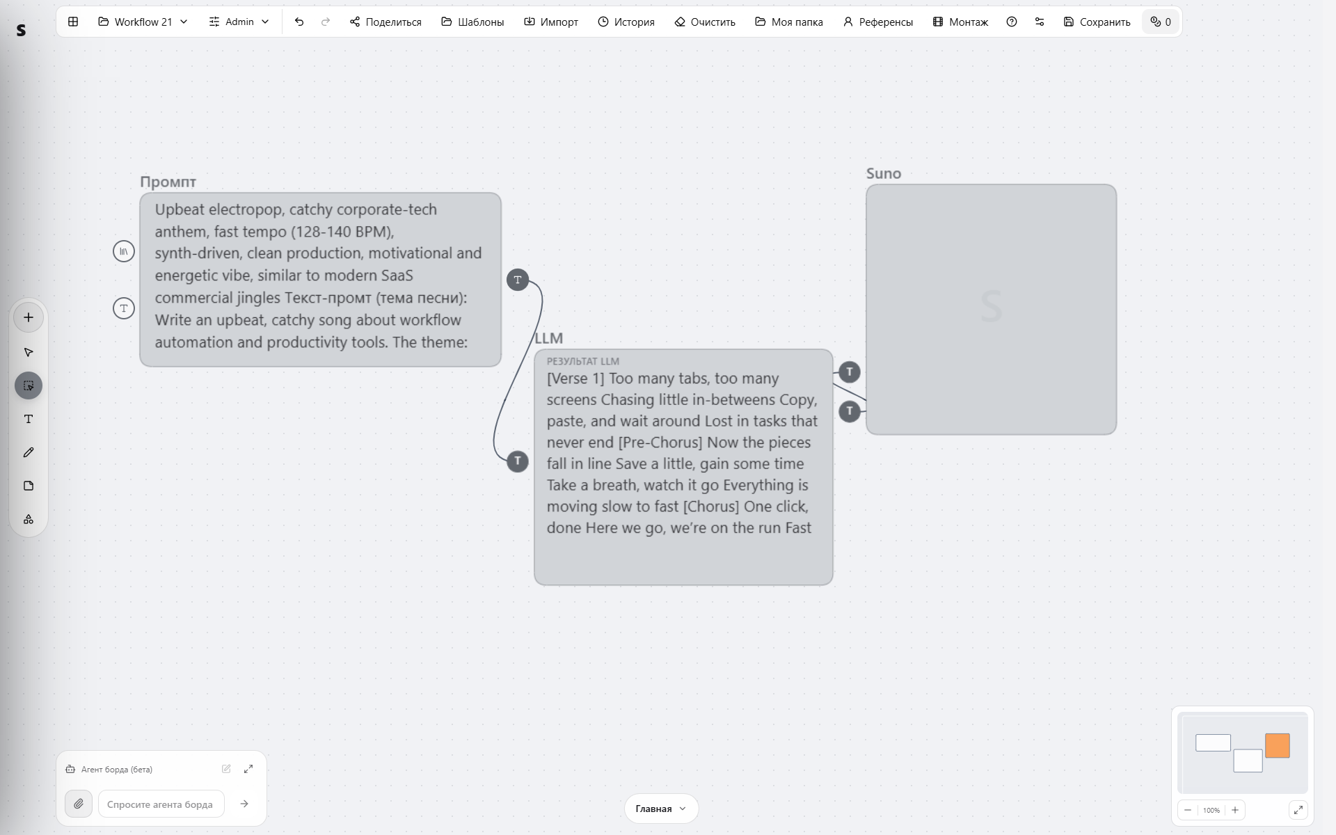 Пример workflow